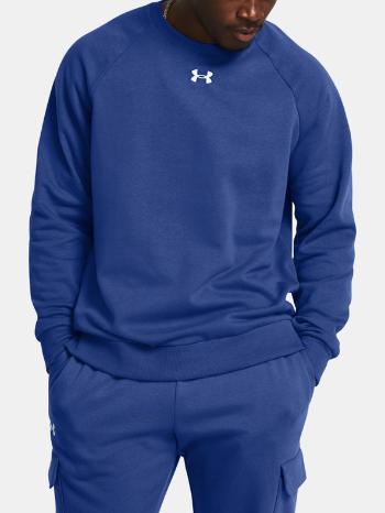 Under Armour UA Rival Fleece Crew Mikina Modrá