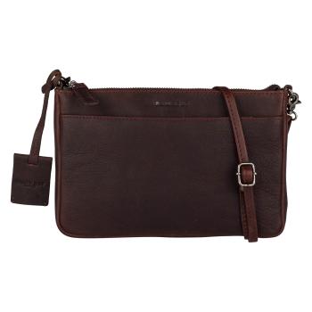 Dámská crossbody kožená kabelka Burkely Linda - hnědá