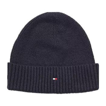 Tommy Hilfiger ESSENTIAL FLAG BEANIE Pánská zimní čepice, tmavě modrá, velikost