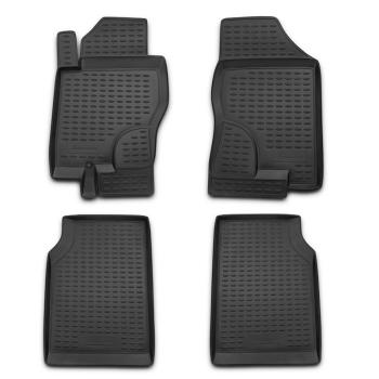 Gumové autokoberce Novline Nissan Navara 2005-2010 (2 dveře)