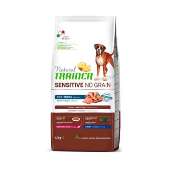 Natural Trainer No grain medium/maxi pstruh granule 12 kg