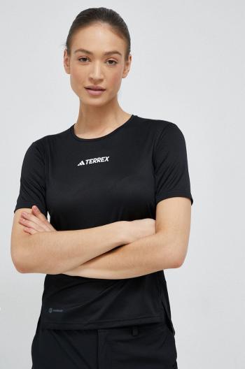 Sportovní triko adidas TERREX Multi černá barva, HM4041