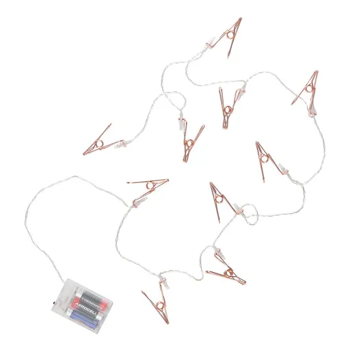 CLIP COUTURE LED Světelný řetěz s USB s klipsy 10 světel