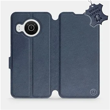 Kožené flip pouzdro na mobil Nokia X10 - Modré -  Blue Leather (5903516742974)