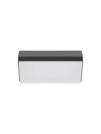 NOVA LUCE venkovní nástěnné svítidlo ZENON antracitový hliník a matný akryl LED 10W 3000K 220-240V 114st. IP65 9492610