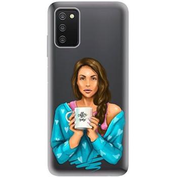 iSaprio Coffe Now pro Brunette pro Samsung Galaxy A03s (cofnobru-TPU3-A03s)