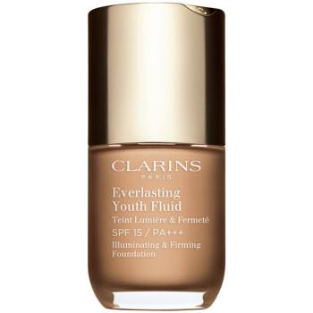 Clarins Everlasting Youth Fluid rozjasňující make-up SPF 15 odstín 108.5 Cashew 30 ml