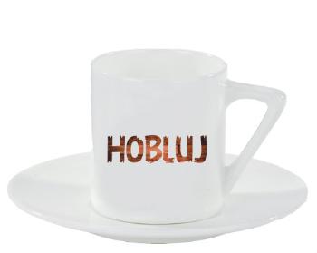 Espresso hrnek s podšálkem 100ml Hobluj