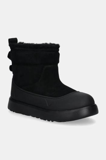 Dětské semišové sněhule UGG KIDS CLASSIC MINI MOD černá barva, 1157691K