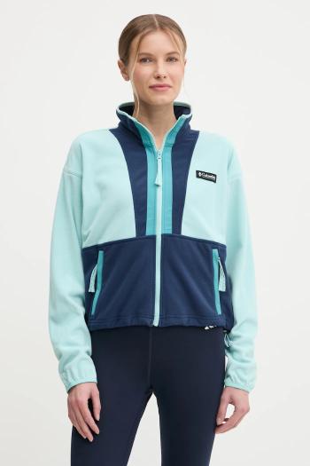 Fleecová mikina Columbia Backbowl II FZ Fleece tyrkysová farba, vzorovaná, 2092163