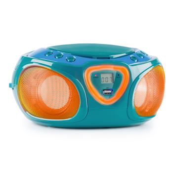 Auna Roadie CD Boombox UKW Radio, Light Show, CD přehrávač, Bluetooth 5.0