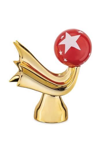 Alessi dekoratív figura Happy Eternity 8 x 9 x 5 cm sárga