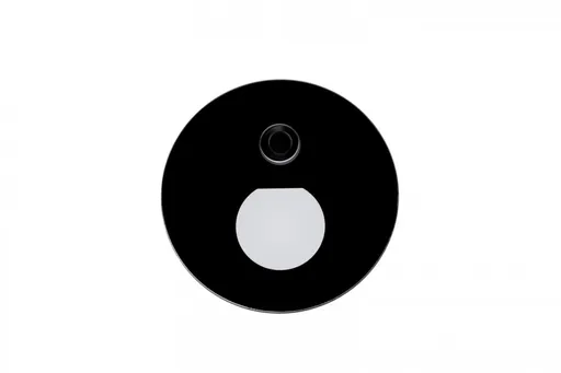 Deko-Light příslušenství - kryt kulaté sklo pro Alwaid Pro pohybový senzor, polokruhový kužel světla, černá 931042