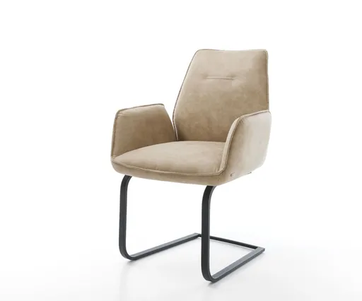 Jídelní židle Zoa-Flex béžová vintage konzolová podnož plochá