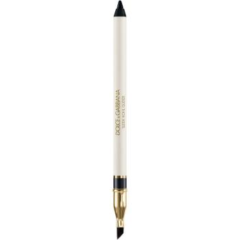 Dolce&Gabbana Sleek Kohl Glider tužka na oči se štětečkem odstín 01 Total Black - True Black 1.2 g