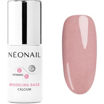 NEONAIL Modeling Base Calcium podkladový lak pro gelové nehty s vápníkem odstín Bubbly Pink 7,2 ml