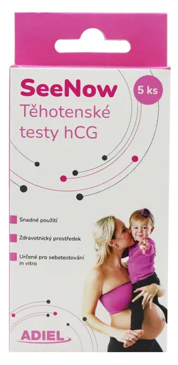 ADIEL SeeNow těhotenské testy hCG, 5 ks