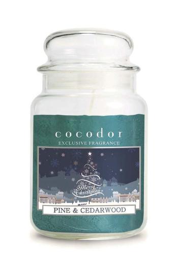 Vonná svíčka Cocodor Christmas Pine & Cedarwood 550 g