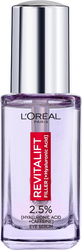 Szemkörnyékápoló szérum L'ORÉAL PARIS Revitalift Filler eye serum with 2,5% hyaluronic acid 20 ml