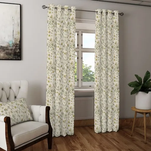 Dekorační látka nebo závěs, LINO Květinky žluté 150 cm 150 cm