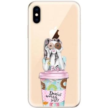 iSaprio Donut Worry pro iPhone XS (donwo-TPU2_iXS)