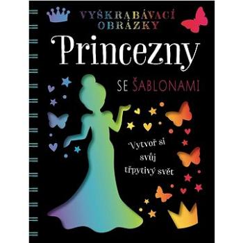 Princezny se šablonami: Vyškrabávací obrázky