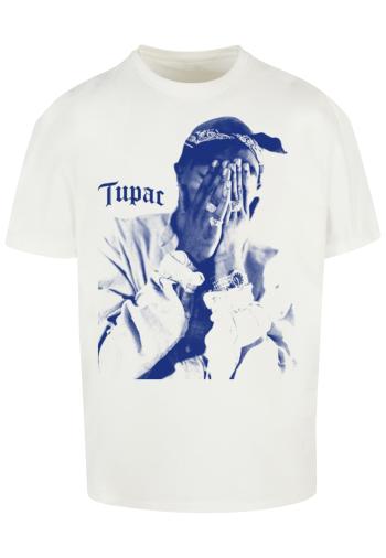 MT Upscale Póló '2Pac Me Against The World'  krém / királykék