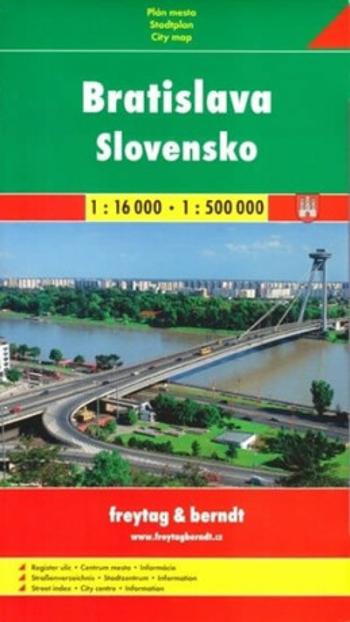 Slovensko + Bratislava mapy (1:500.000, 1:16 000)