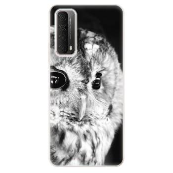 Odolné silikonové pouzdro iSaprio - BW Owl - Huawei P Smart 2021