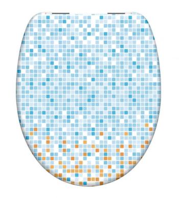 Schütte MOSAIK BLAU-ORANGE | Duroplast, Soft Close 9002560799265