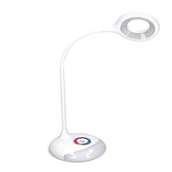 Solight LED stolní lampička nabíjecí, 5W, RGB podsvícení, stmívatelná, USB napájení (WO44)