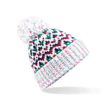 Beechfield Zimní čepice s bambulí Blizzard Bobble - Sherbet Dip