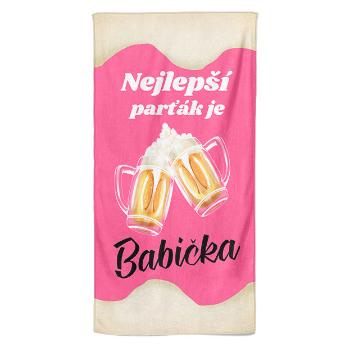 Osuška Nejlepší parťák je babička (Velikost osušky: 100x170cm)