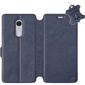 Flip pouzdro na mobil Xiaomi Redmi Note 4 Global - Modré - kožené -   Blue Leather (5903226521944)