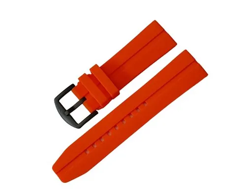 Silikonový řemínek Vostok Europe pro Expedition NH35A-5954197 - oranžový/černá spona