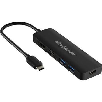 AlzaPower USB-C Dock Station 6v1 černý (APW-HCC6B)