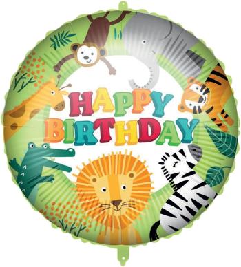 Procos Fóliový balón - Happy Birthday Jungle 46 cm