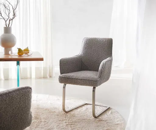 Jídelní židle Heira-Flex s područkami konzolová podnož plochá