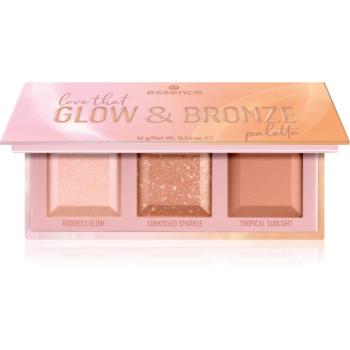 essence love that GLOW & BRONZE konturovací paletka 16 g