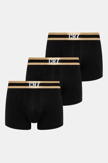 Bavlněné boxerky CR7 Cristiano Ronaldo 3-pack černá barva