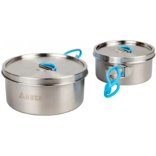 YATE ADVENTURE Sada na vaření, stříbrná, velikost