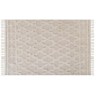 Bavlněný koberec 140 x 200 cm béžový SULUOVA, 305281 (beliani_305281)