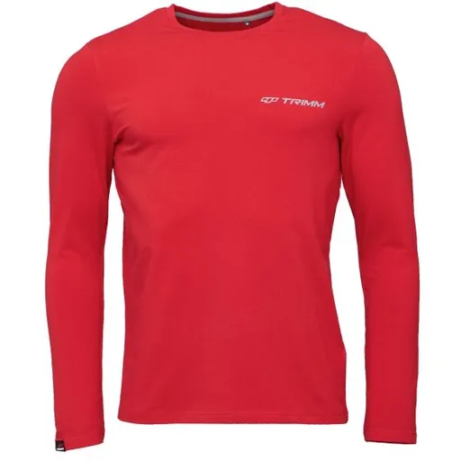 TRIMM BRAVE Pánské tričko s dlouhým rukávem, červená, velikost XXXL