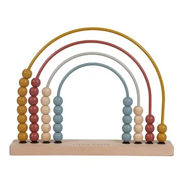 Little Dutch Počítadlo dřevěné duha Pure