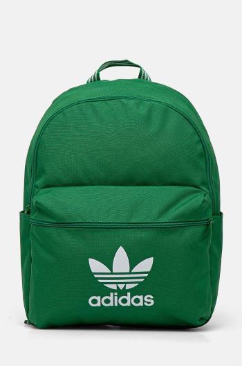 Ruksak adidas Originals Adicolor zelená farba, veľký, s potlačou, IW1781