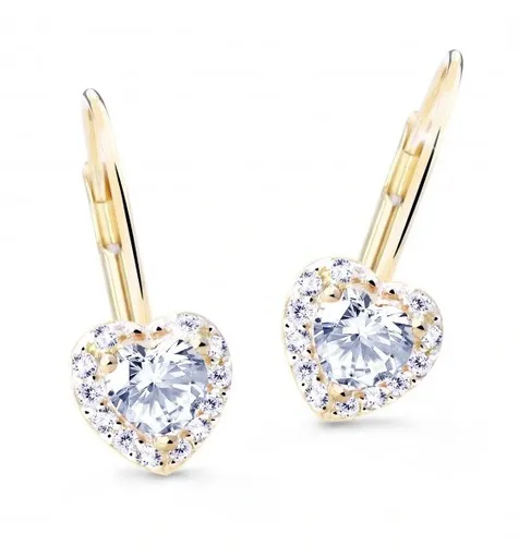 Cutie Jewellery Něžné náušnice s třpytivými zirkony Z8015-55-X-1 čirá