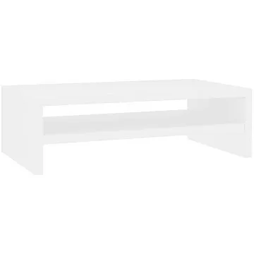 Stojan na monitor bílý 42 × 24 × 13 cm dřevotříska