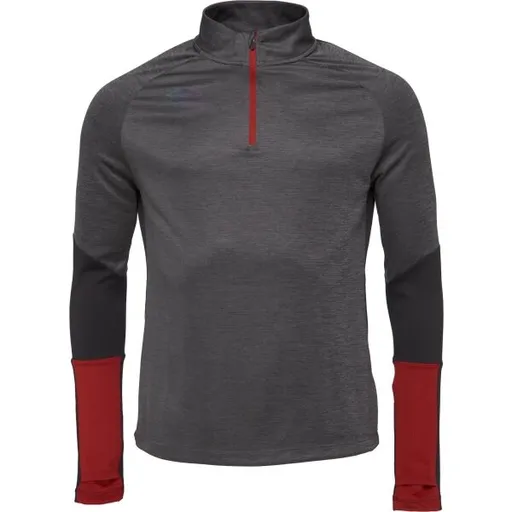 Umbro PRO TRAINING HALF ZIP TOP Pánská sportovní mikina, tmavě šedá, velikost