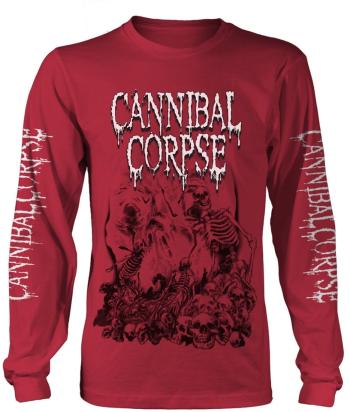 Cannibal Corpse Tričko Pile Of Skulls 2018 Red M