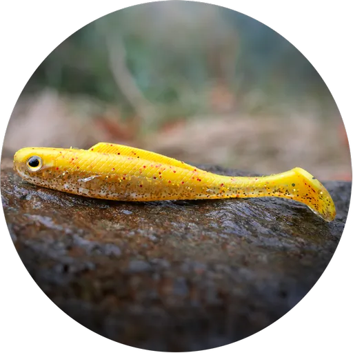 Redbass gumová nástraha ripper kicker yellow rgt - s 70 mm